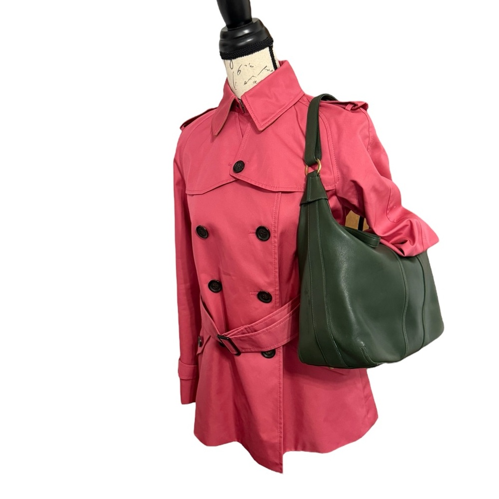 Coach Pink Double-Breasted Trench‎ Coat XS - Picture 2 of 14